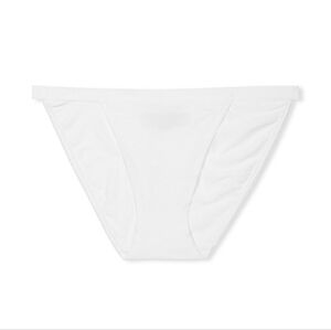 *NWOT* Victoria's Secret Medium White Stretch Cotton String Bikini Panty